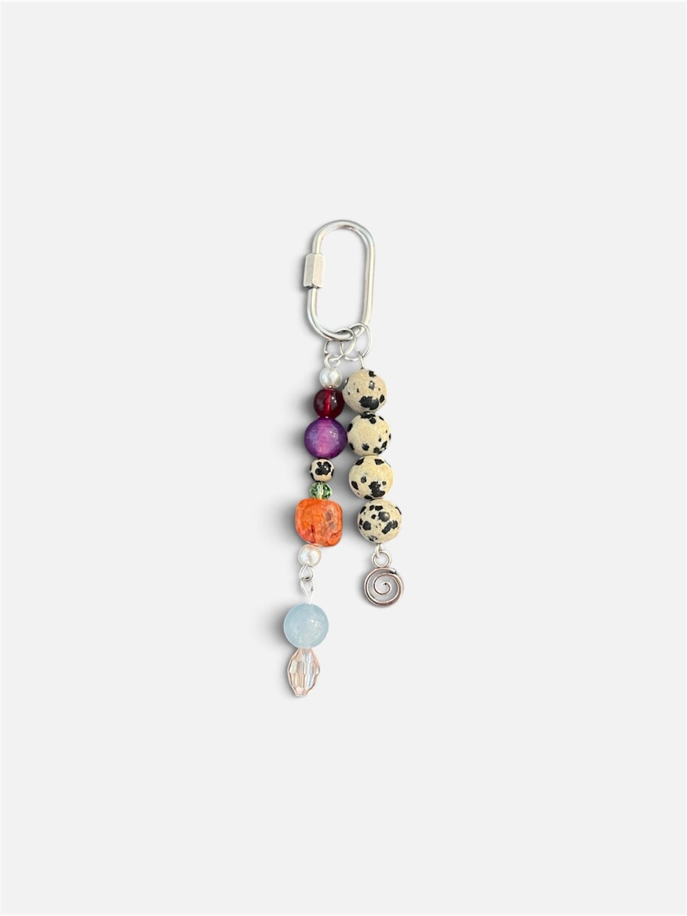 Beaded Charm Keychain - Multicolor